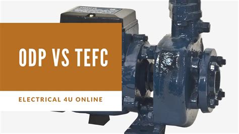 what is an odp electrical motor enclosure|motor enclosure odp vs tefc.